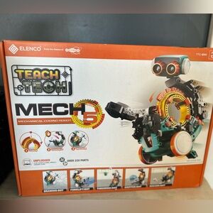 Teach Tech Mech-5 Mechanical Coding Robot - Teal/Orange